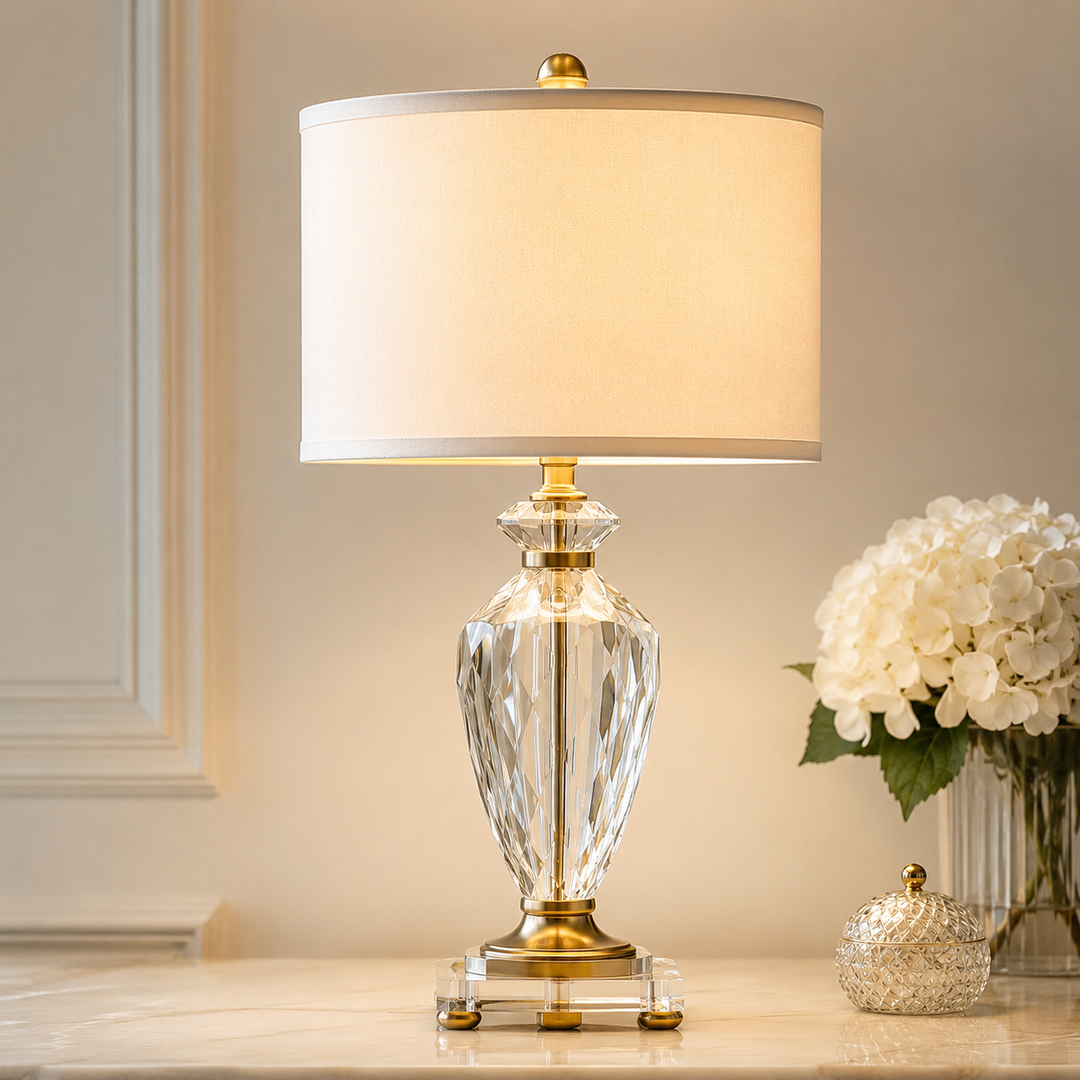 Crystal Glass Table Lamp