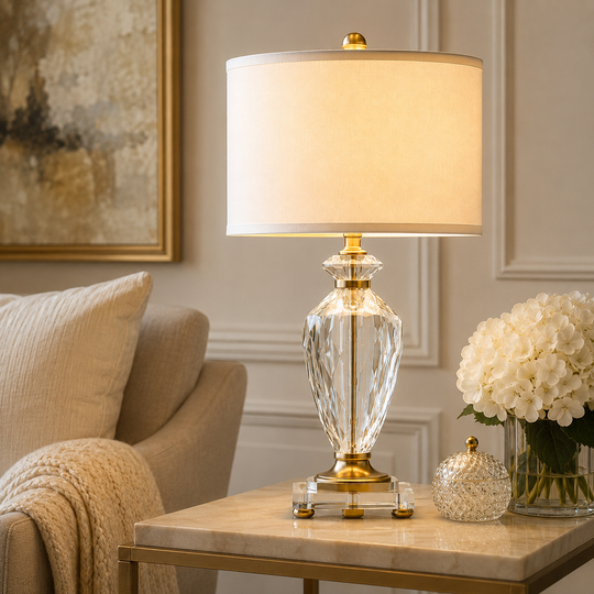 Crystal Glass Table Lamp