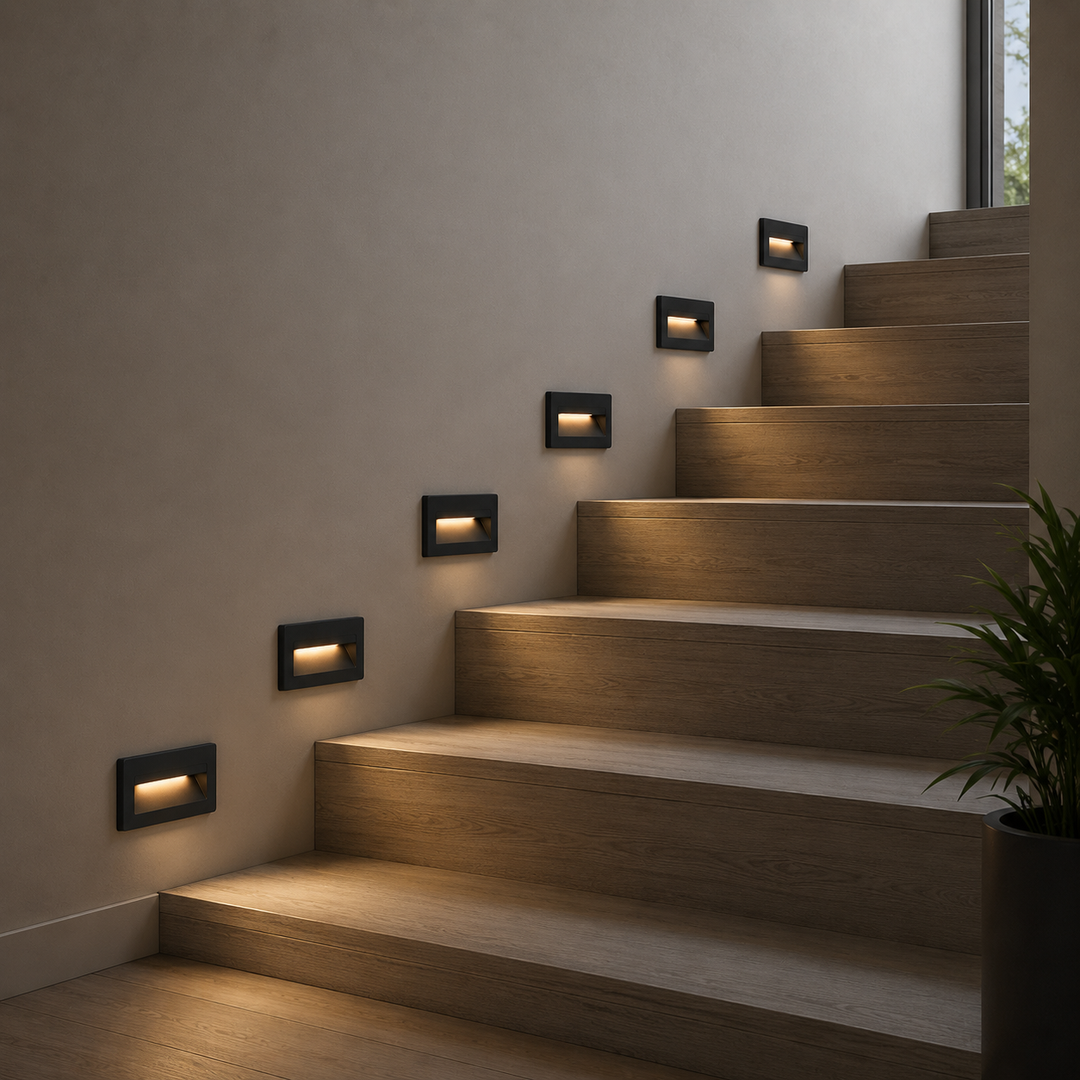 LED Stair Step Lights – Set of 6
