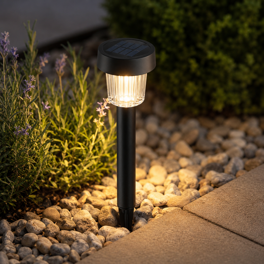 Solar LED Garden Pathway Lights – Set of 4