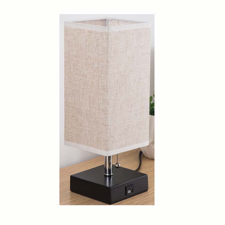 Modern Square Fabric Table Lamp